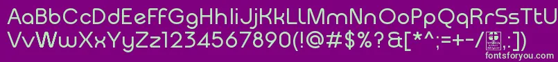 MeltixRegularDemo Font – Green Fonts on Purple Background