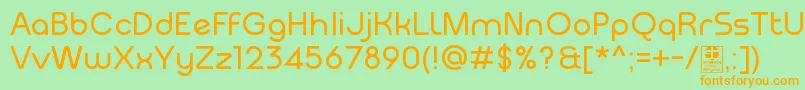 MeltixRegularDemo Font – Orange Fonts on Green Background