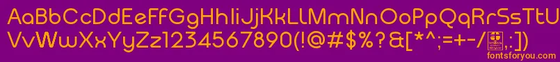 MeltixRegularDemo Font – Orange Fonts on Purple Background