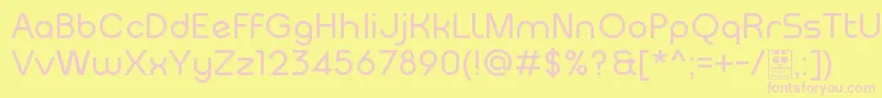 MeltixRegularDemo Font – Pink Fonts on Yellow Background