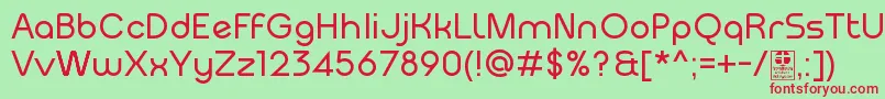 MeltixRegularDemo Font – Red Fonts on Green Background