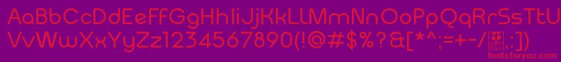 MeltixRegularDemo Font – Red Fonts on Purple Background