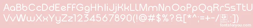 MeltixRegularDemo Font – White Fonts on Pink Background