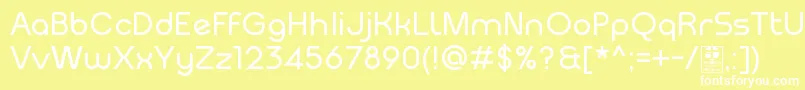 MeltixRegularDemo Font – White Fonts on Yellow Background