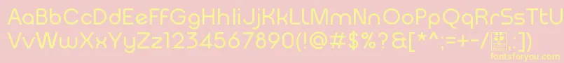 MeltixRegularDemo Font – Yellow Fonts on Pink Background