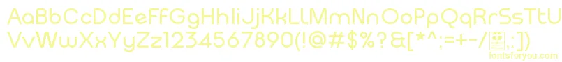MeltixRegularDemo Font – Yellow Fonts on White Background