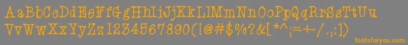 Eryxcartoon Font – Orange Fonts on Gray Background