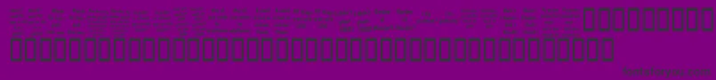 KrGardenz Font – Black Fonts on Purple Background