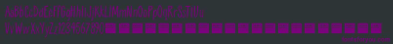 BreatheEasyDemo Font – Purple Fonts on Black Background