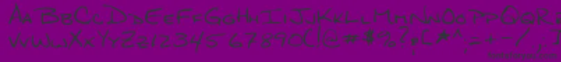 QuigleyRegular Font – Black Fonts on Purple Background