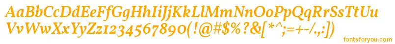 VollkornMediumItalic Font – Orange Fonts