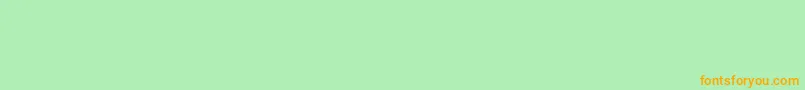 Mx1urban1 Font – Orange Fonts on Green Background