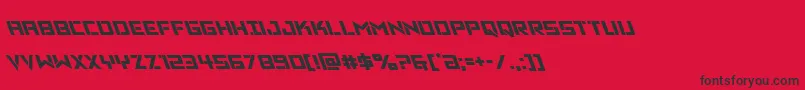 Police Vikingsquadleft – polices noires sur fond rouge