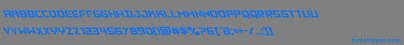 Vikingsquadleft-Schriftart – Blaue Schriften auf grauem Hintergrund