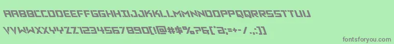 Vikingsquadleft Font – Gray Fonts on Green Background