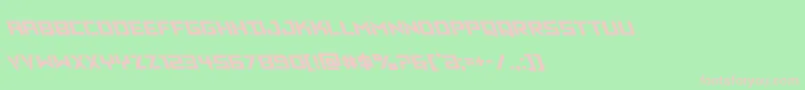 Vikingsquadleft Font – Pink Fonts on Green Background