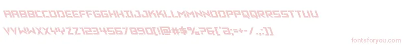 フォントVikingsquadleft – 白い背景にピンクのフォント