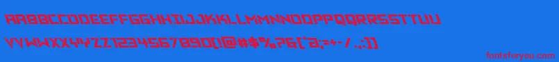 Vikingsquadleft Font – Red Fonts on Blue Background