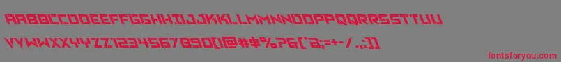 Vikingsquadleft Font – Red Fonts on Gray Background