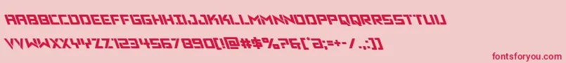 Vikingsquadleft Font – Red Fonts on Pink Background