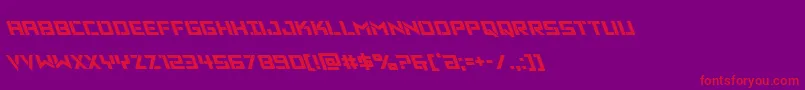 Vikingsquadleft Font – Red Fonts on Purple Background