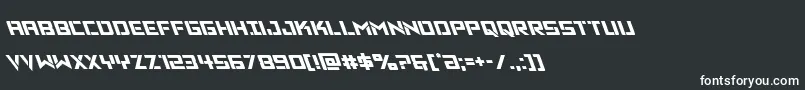 Vikingsquadleft Font – White Fonts on Black Background