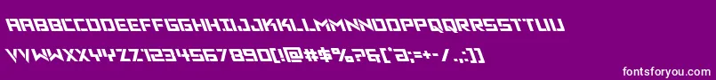 Vikingsquadleft Font – White Fonts on Purple Background