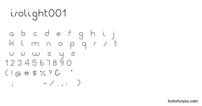 Czcionka Girolight001 – alfabet, cyfry, specjalne znaki