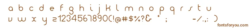 Шрифт Girolight001 – коричневые шрифты на белом фоне