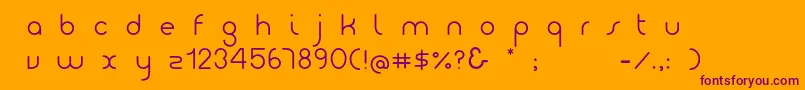 Girolight001 Font – Purple Fonts on Orange Background