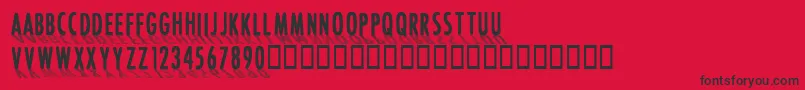 CffontshadingRegular Font – Black Fonts on Red Background