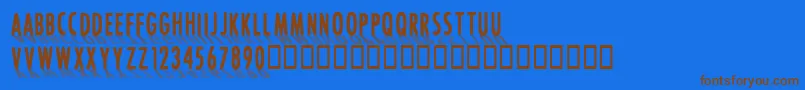 Подробнее о шрифте CffontshadingRegular Шрифт CffontshadingRegular – коричневые шрифты на синем фоне