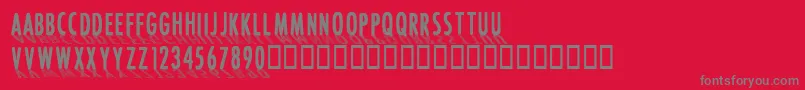 fuente CffontshadingRegular – Fuentes Grises Sobre Fondo Rojo