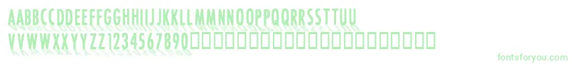 CffontshadingRegular Font – Green Fonts on White Background