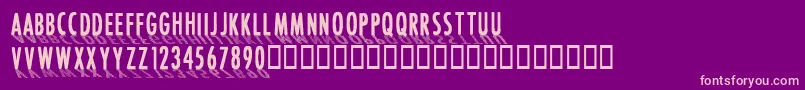 CffontshadingRegular Font – Pink Fonts on Purple Background