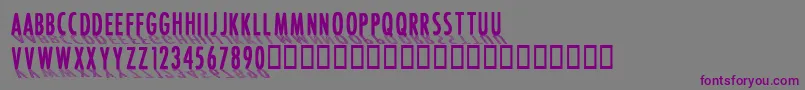CffontshadingRegular Font – Purple Fonts on Gray Background