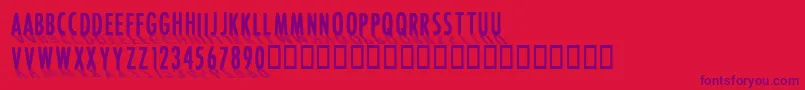 CffontshadingRegular Font – Purple Fonts on Red Background