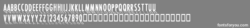 CffontshadingRegular Font – White Fonts on Gray Background