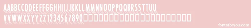 CffontshadingRegular Font – White Fonts on Pink Background