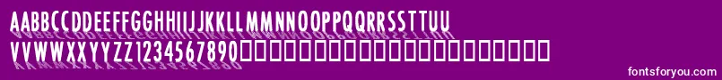 CffontshadingRegular Font – White Fonts on Purple Background