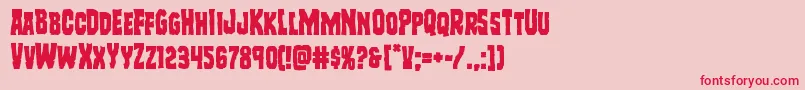 More about Freakfinder Font Freakfinder Font – Red Fonts on Pink Background