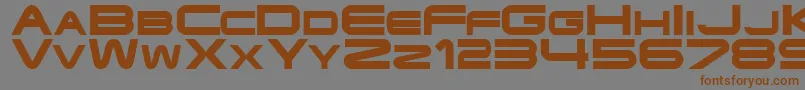 Endzone Font – Brown Fonts on Gray Background