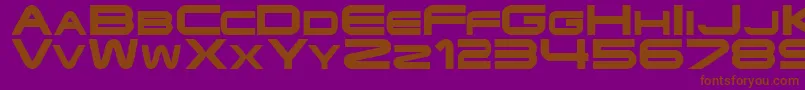 Endzone Font – Brown Fonts on Purple Background