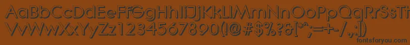 LiterashadowBold Font – Black Fonts on Brown Background