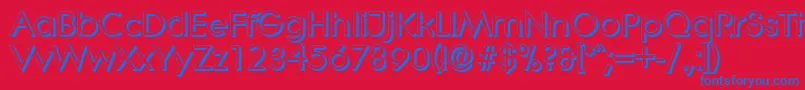 LiterashadowBold Font – Blue Fonts on Red Background