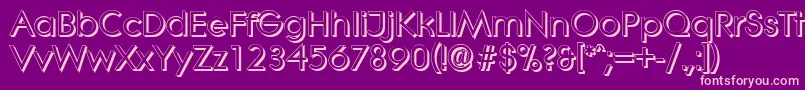 LiterashadowBold Font – Pink Fonts on Purple Background