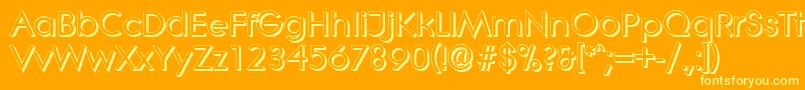 LiterashadowBold Font – Yellow Fonts on Orange Background
