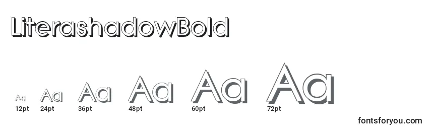 LiterashadowBold Font Sizes