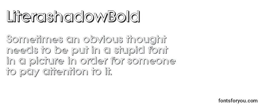 LiterashadowBold-fontti