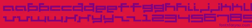 Шрифт V5cut – фиолетовые шрифты на красном фоне